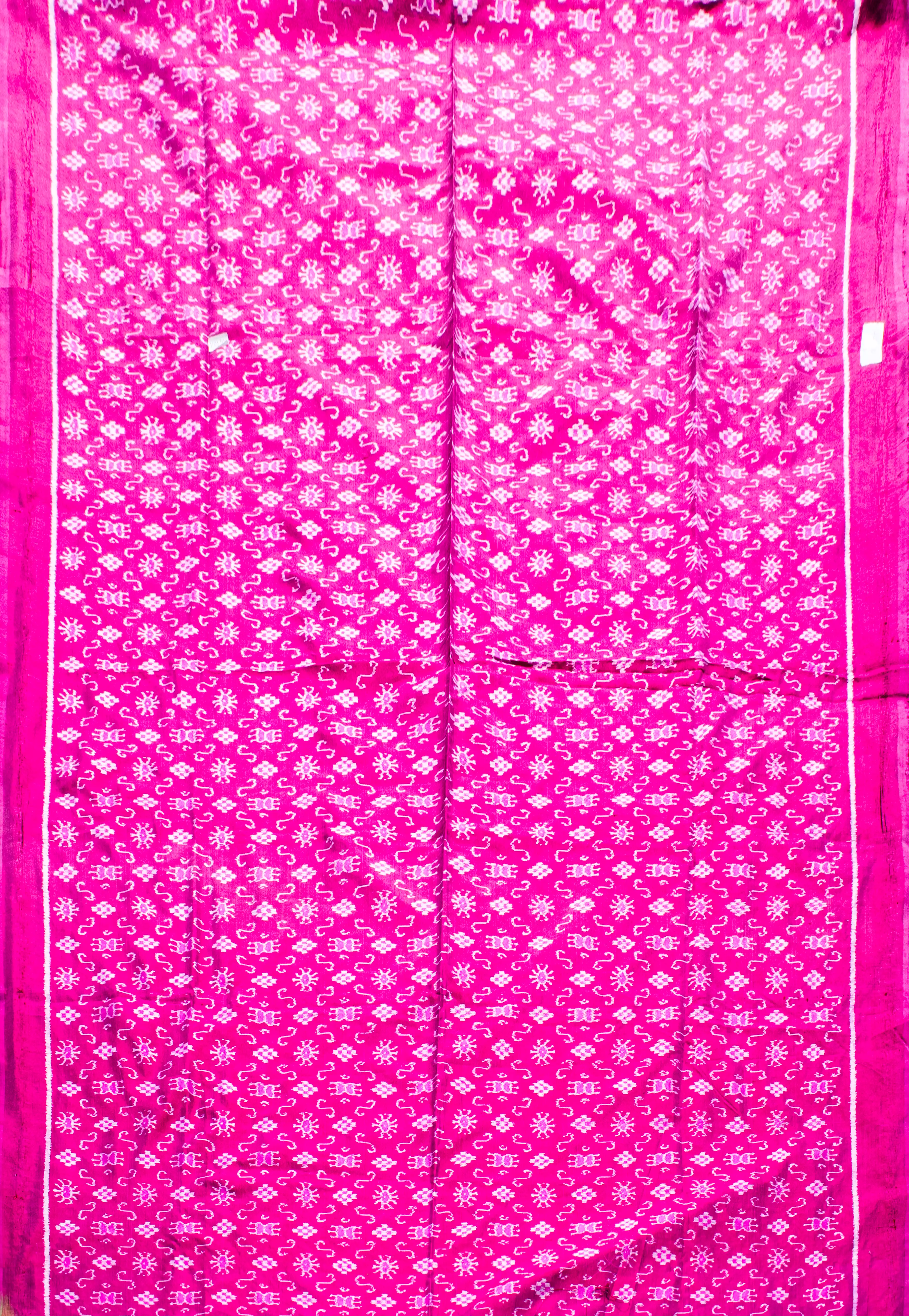 Pink Pasapali Pata Kurti with Pink Cotton Pants Set