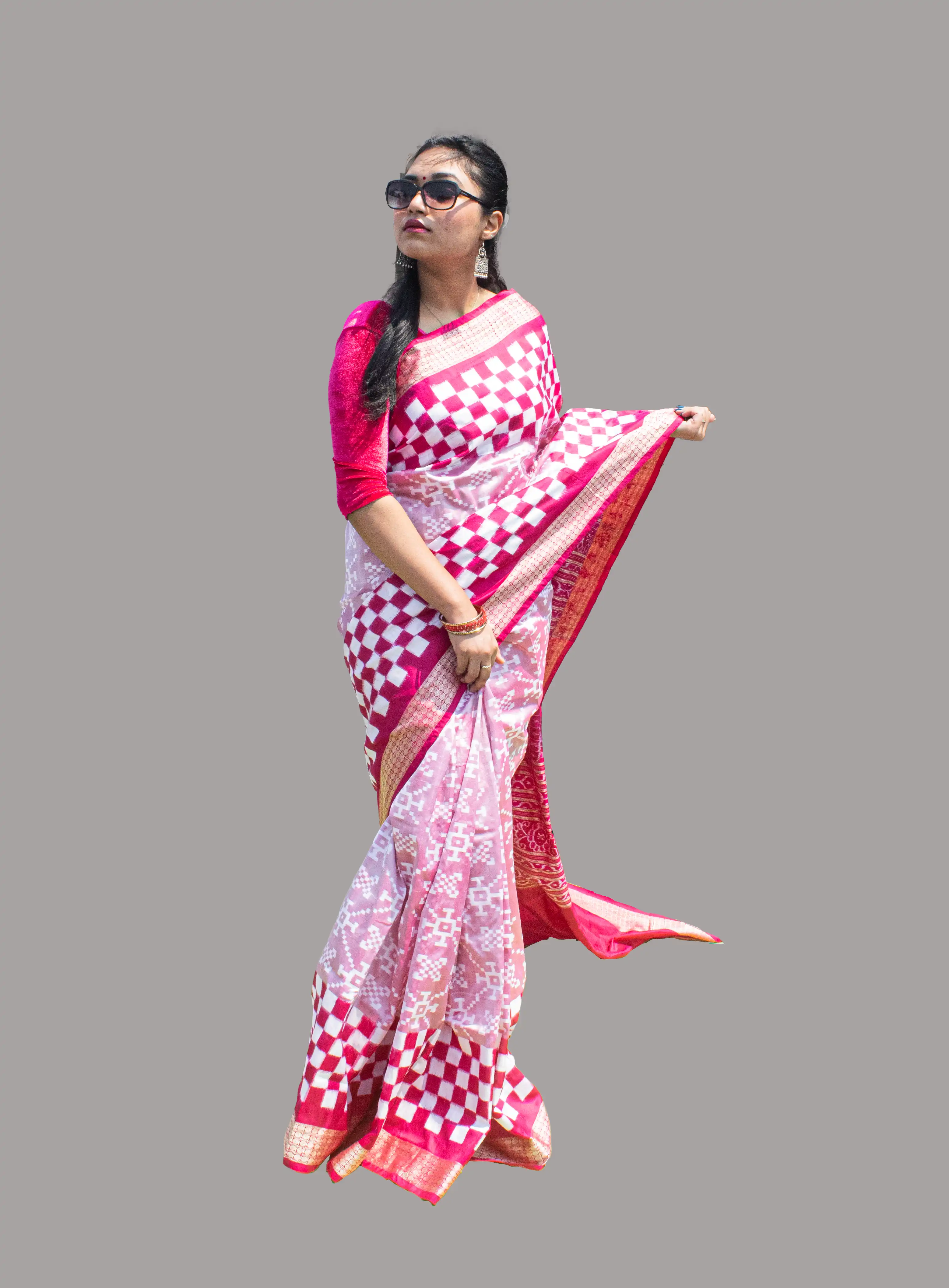 Pasapali Rani Sambalpuri Pure Pata Saree
