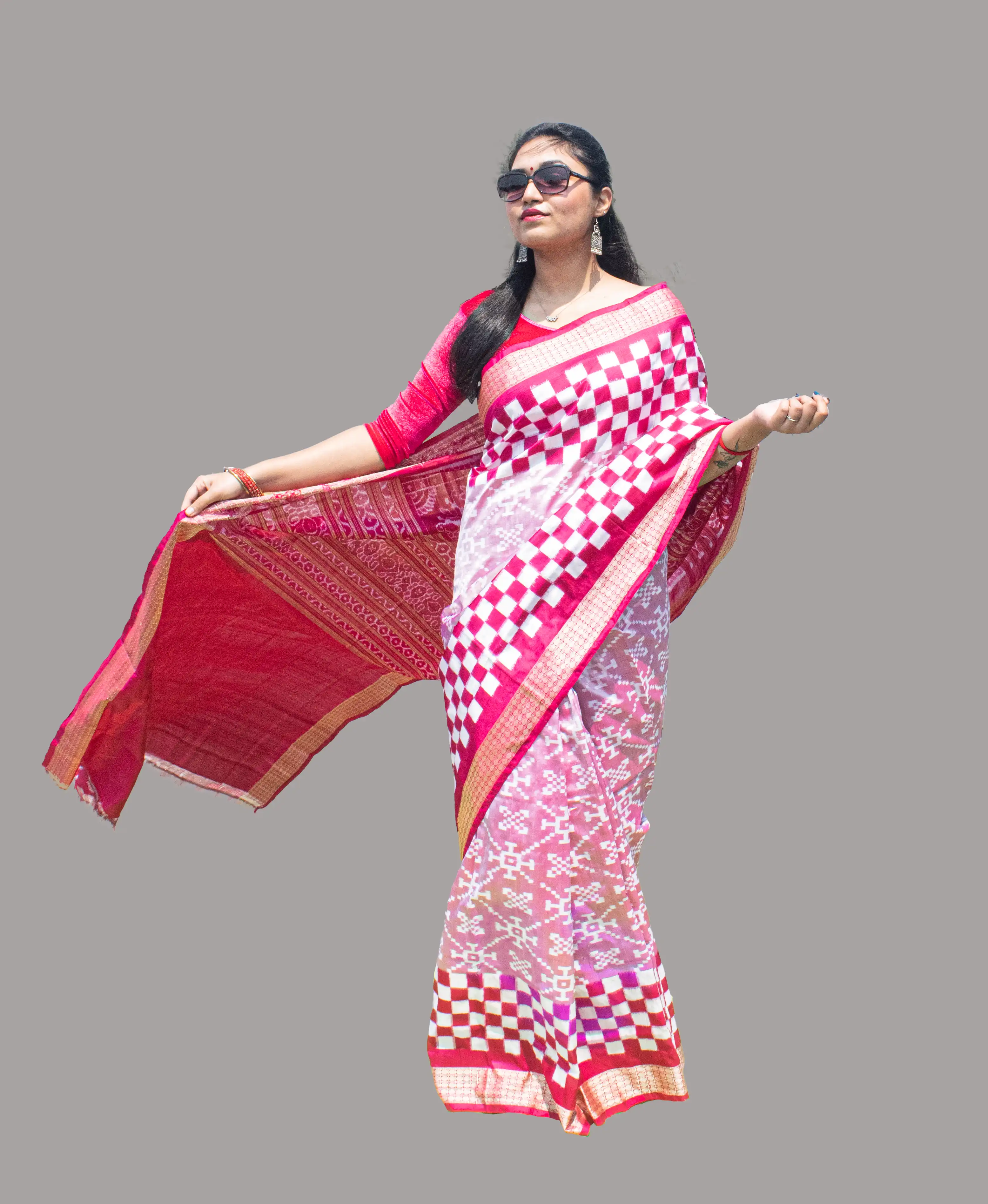 Pasapali Rani Sambalpuri Pure Pata Saree